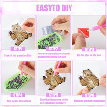 Load image into Gallery viewer, 8Pcs Special Shape Animal Diamond Painting Fridge Magnet for Fridge Whiteboards
