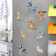Load image into Gallery viewer, 8Pcs Special Shape Animal Diamond Painting Fridge Magnet for Fridge Whiteboards
