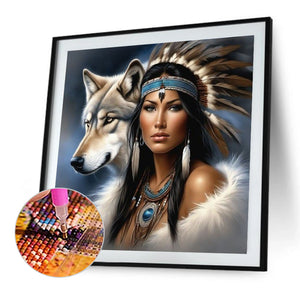 Indian 40*40CM(Picture) Full Square Drill Diamond Painting