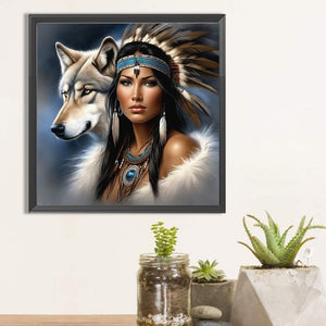 Indian 40*40CM(Picture) Full Square Drill Diamond Painting