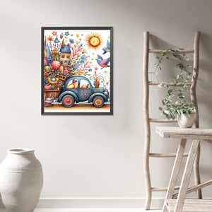 Cartoon Town 40*50CM(Picture) Full Round Drill Diamond Painting
