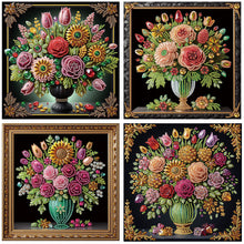 Load image into Gallery viewer, 4PCS Vase 30*30CM(Canvas) Partial Special Shaped Drill Diamond Painting

