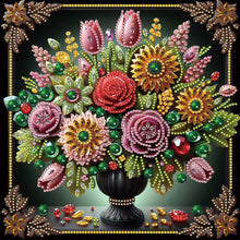Load image into Gallery viewer, 4PCS Vase 30*30CM(Canvas) Partial Special Shaped Drill Diamond Painting
