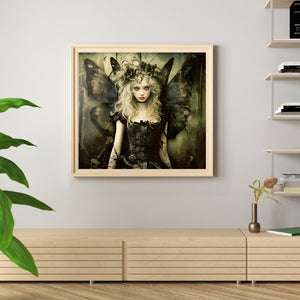 Huancan - Butterfly Fairy - 50*45CM 14CT 2 Stamped Cross Stitch