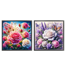Load image into Gallery viewer, Yishu - Flowers - 40*40CM 14CT 2 Stamped Cross Stitch
