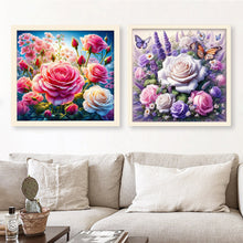 Load image into Gallery viewer, Yishu - Flowers - 40*40CM 14CT 2 Stamped Cross Stitch
