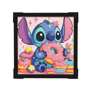 Stitch Diamond Art Painting Kits with Frame for Kids Ages 4-8-12 Art Crafts