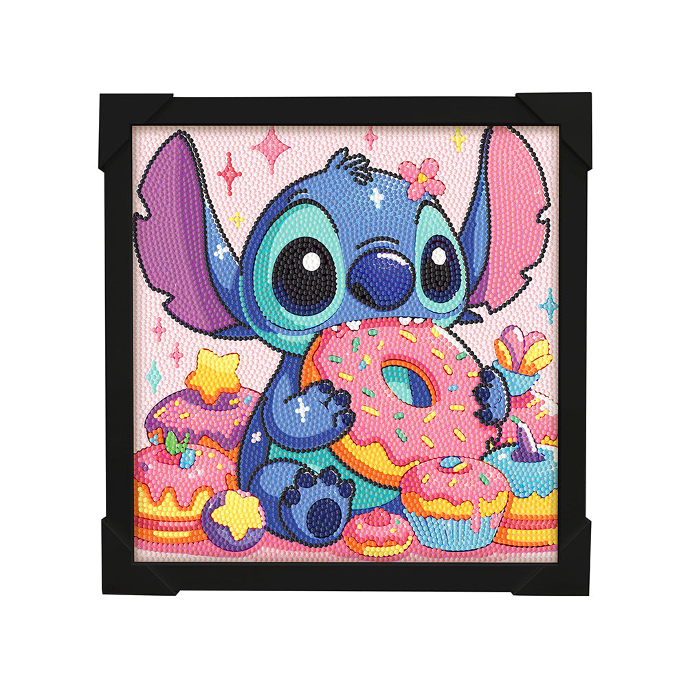 Stitch Diamond Art Painting Kits with Frame for Kids Ages 4-8-12 Art Crafts