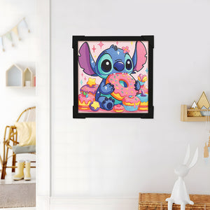 Stitch Diamond Art Painting Kits with Frame for Kids Ages 4-8-12 Art Crafts