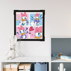 Donald Duck Diamond Art Painting Kits with Frame for Kids Ages 4-8-12 Art Crafts