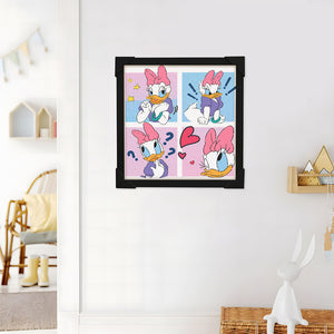 Donald Duck Diamond Art Painting Kits with Frame for Kids Ages 4-8-12 Art Crafts