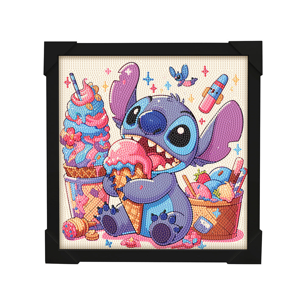 Stitch Diamond Art Painting Kits with Frame for Kids Ages 4-8-12 Art Crafts