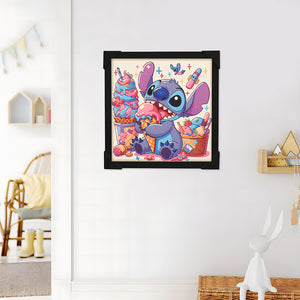 Stitch Diamond Art Painting Kits with Frame for Kids Ages 4-8-12 Art Crafts