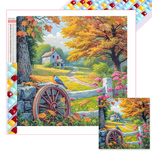 Farm 40*40CM(Picture) Full Square Drill Diamond Painting