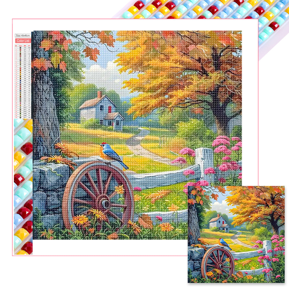 Farm 40*40CM(Picture) Full Square Drill Diamond Painting