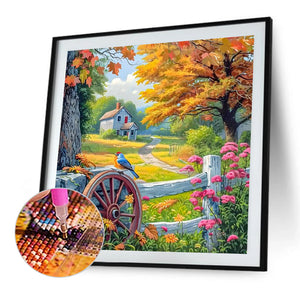 Farm 40*40CM(Picture) Full Square Drill Diamond Painting
