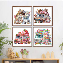 Load image into Gallery viewer, 4PCS Gnome 30*30CM(Canvas) Partial Special Shaped Drill Diamond Painting
