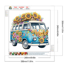 Load image into Gallery viewer, 4PCS Flowers 30*30CM(Canvas) Partial Special Shaped Drill Diamond Painting
