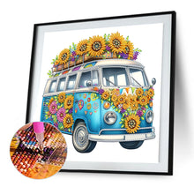 Load image into Gallery viewer, 4PCS Flowers 30*30CM(Canvas) Partial Special Shaped Drill Diamond Painting

