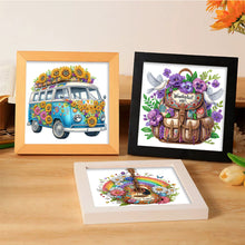 Load image into Gallery viewer, 4PCS Flowers 30*30CM(Canvas) Partial Special Shaped Drill Diamond Painting
