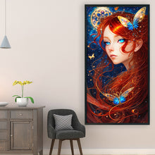 Load image into Gallery viewer, Yishu - Butterfly Girl - 40*75CM 11CT 3 Stamped Cross Stitch
