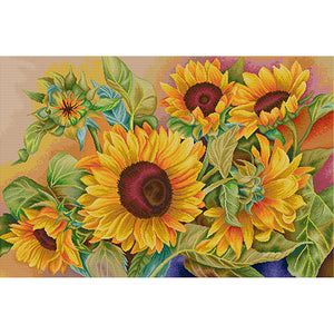 Spring Brand - Sunshine Date - 93*64CM 16CT 2 Stamped Cross Stitch Egyptian cotton