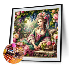 Load image into Gallery viewer, Rococo Girl 40*40CM(Canvas) Full Round Drill Diamond Painting
