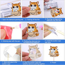 Load image into Gallery viewer, Cartoon Cat Garden Stake Animal Diamond Painting Art Craft Kits Craft Supplies
