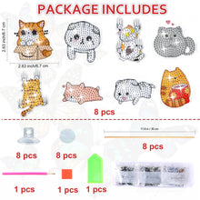 Load image into Gallery viewer, Cartoon Cat Garden Stake Animal Diamond Painting Art Craft Kits Craft Supplies

