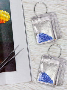 200Pcs DIY Diamond Painting Bead Sealing Bag Diamond Art Storage Bag (Silver)