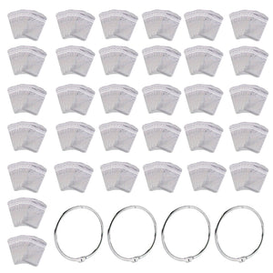 200Pcs DIY Diamond Painting Bead Sealing Bag Diamond Art Storage Bag (Silver)