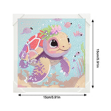 Load image into Gallery viewer, Easy Turtle Drawing 15*15CM(Canvas) Full Round Drill Diamond Painting
