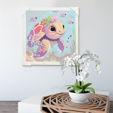 Load image into Gallery viewer, Easy Turtle Drawing 15*15CM(Canvas) Full Round Drill Diamond Painting

