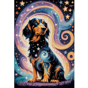 Yishu - Starlight Puppy - 40*60CM 11CT 3 Stamped Cross Stitch
