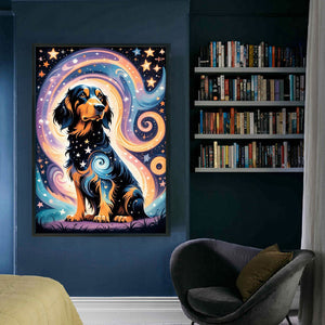 Yishu - Starlight Puppy - 40*60CM 11CT 3 Stamped Cross Stitch