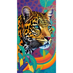 Yishu - Leopard - 40*70CM 11CT 3 Stamped Cross Stitch