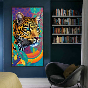 Yishu - Leopard - 40*70CM 11CT 3 Stamped Cross Stitch