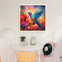 Load image into Gallery viewer, DIY - Hummingbird With Flowers - 45*45CM 11CT 3 Stamped Cross Stitch
