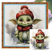 Load image into Gallery viewer, Yishu - Yoda - 50*50CM 11CT 3 Stamped Cross Stitch
