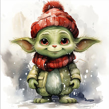 Load image into Gallery viewer, Yishu - Yoda - 50*50CM 11CT 3 Stamped Cross Stitch
