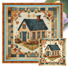 Load image into Gallery viewer, Yishu - Retro Cottage - 50*50CM 11CT 3 Stamped Cross Stitch
