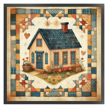 Load image into Gallery viewer, Yishu - Retro Cottage - 50*50CM 11CT 3 Stamped Cross Stitch
