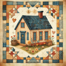 Load image into Gallery viewer, Yishu - Retro Cottage - 50*50CM 11CT 3 Stamped Cross Stitch
