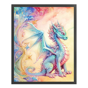 Yishu - Pterosaur Poster - 45*55CM 11CT 3 Stamped Cross Stitch