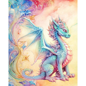 Yishu - Pterosaur Poster - 45*55CM 11CT 3 Stamped Cross Stitch