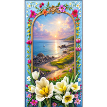 Load image into Gallery viewer, Beach 40*70CM(Canvas) Full Round Drill Diamond Painting

