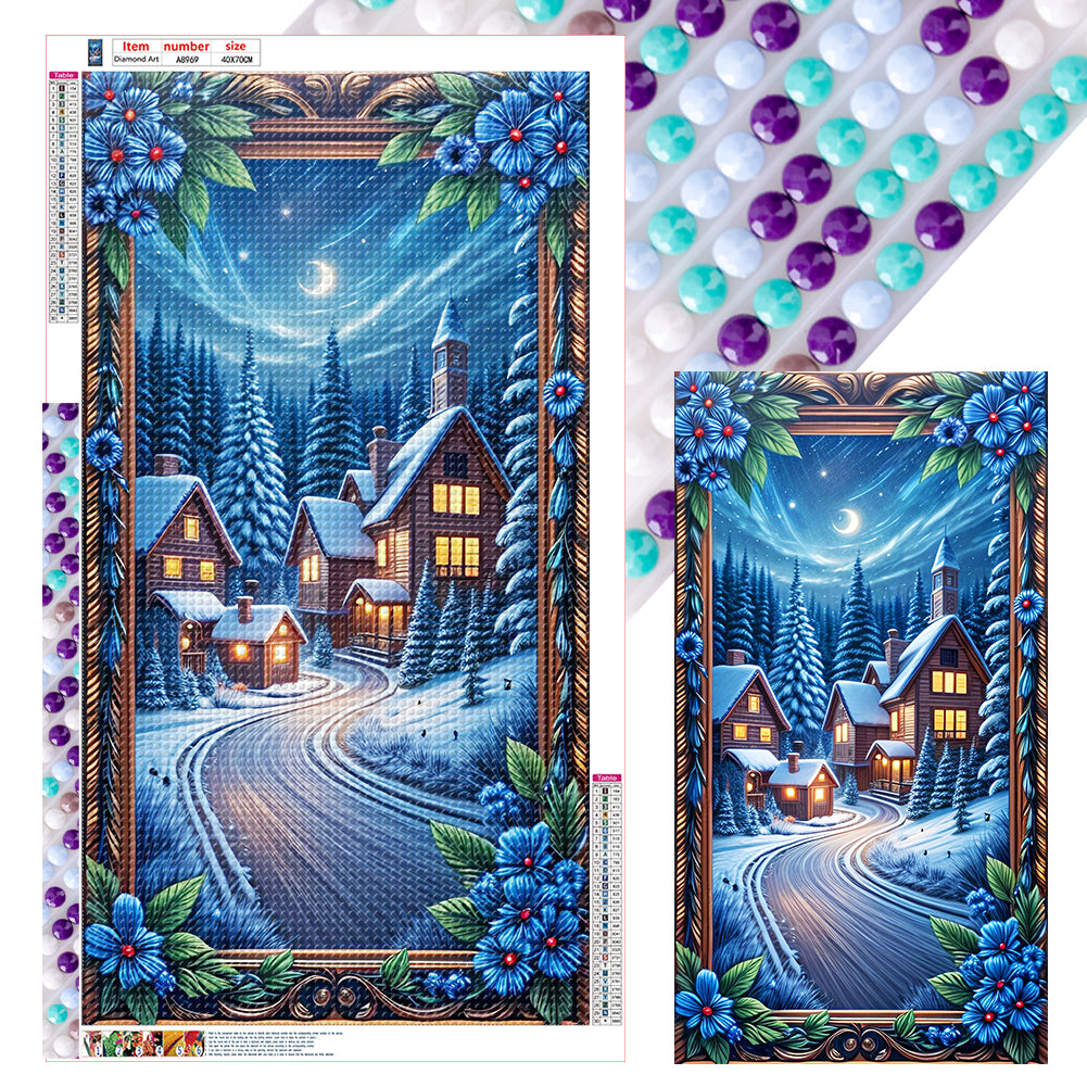 House 40*70CM(Canvas) Full Round Drill Diamond Painting