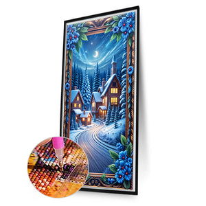 House 40*70CM(Canvas) Full Round Drill Diamond Painting