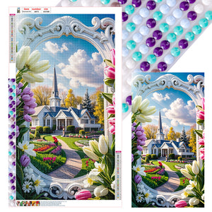 Villa 40*70CM(Canvas) Full Round Drill Diamond Painting