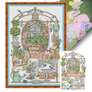 Joy Sunday - In The Garden - 29*44CM 14CT 2 Stamped Cross Stitch